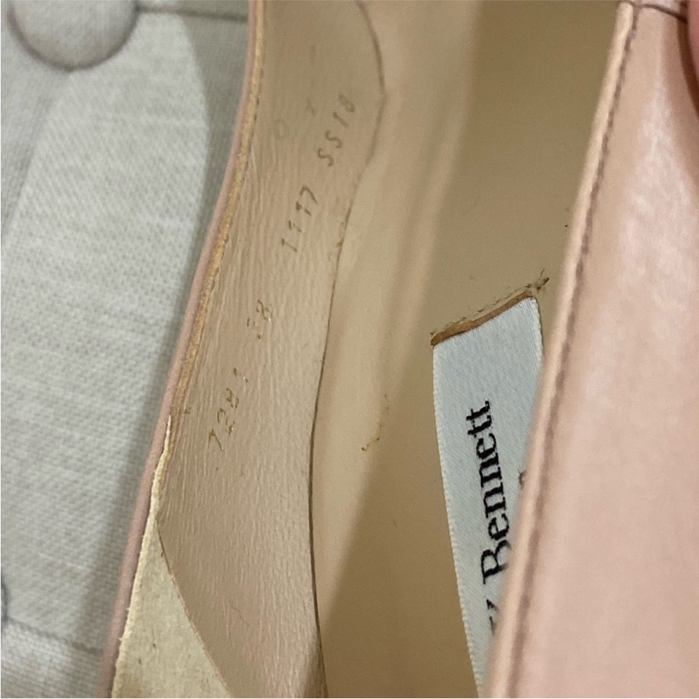 Elegant L.K. Bennet Nude Leather Pumps/Heels Size 8 - Picture 12 of 14